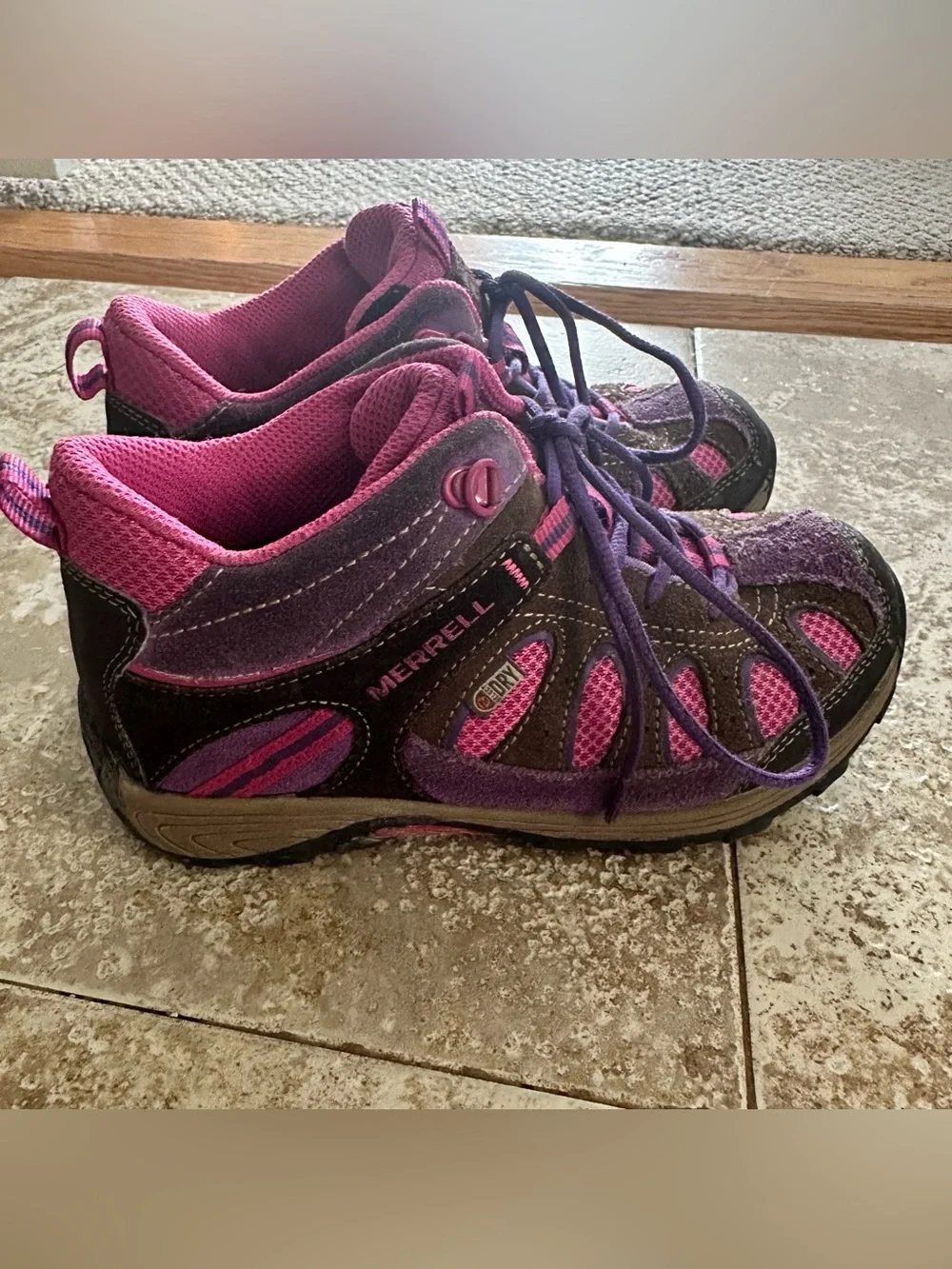Merrell Kids Purple & Pink Hiking boots Sneakers